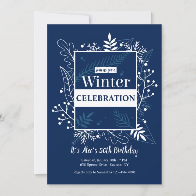 Vinterinbjudan Inbjudningar (Framsida)