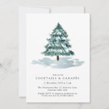 Vinterinbjudan till julstämning i Träd under Gräs