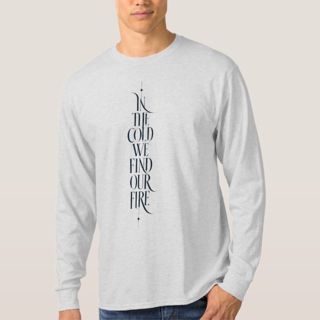 Vinterinspirerad långärmad t-shirt (Framsida)