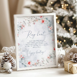 Vinterjakt på möhippa i elegant i ring poster