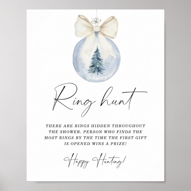 Vinterjakt på möhippan ring poster (Framsidan)
