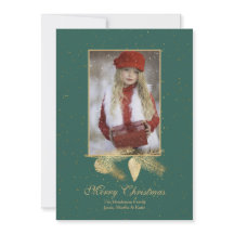 Vinterjolkort för fotoutfoto i Gräs