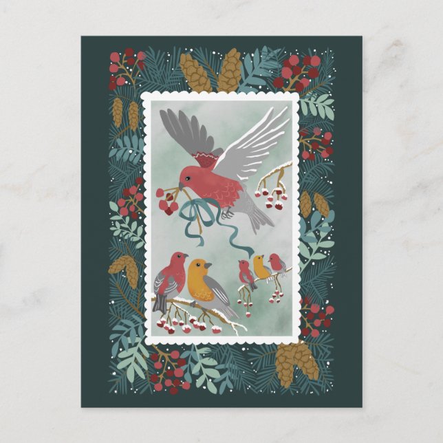 Vinterjorden Sång vykort (Framsida)