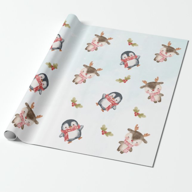 Vinterjul 1:a födelsedag Party Presentpapper (Utrullad)