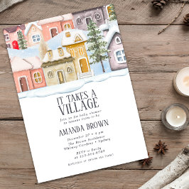 Vinterjul... Det tar en babystövel. Inbjudningar