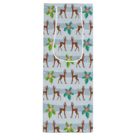 Vinterjul-Hjort med Holly Retro Inspired