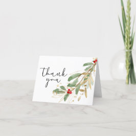 Vinterjul kort för tack