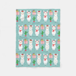 Vinterjul Llamas | HELGDAGAR Fleecefilt