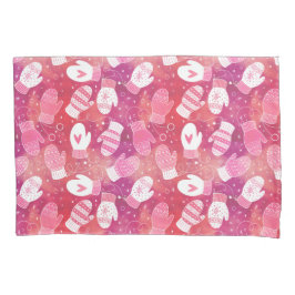 Vinterjul Mittens Mönster i Rosa