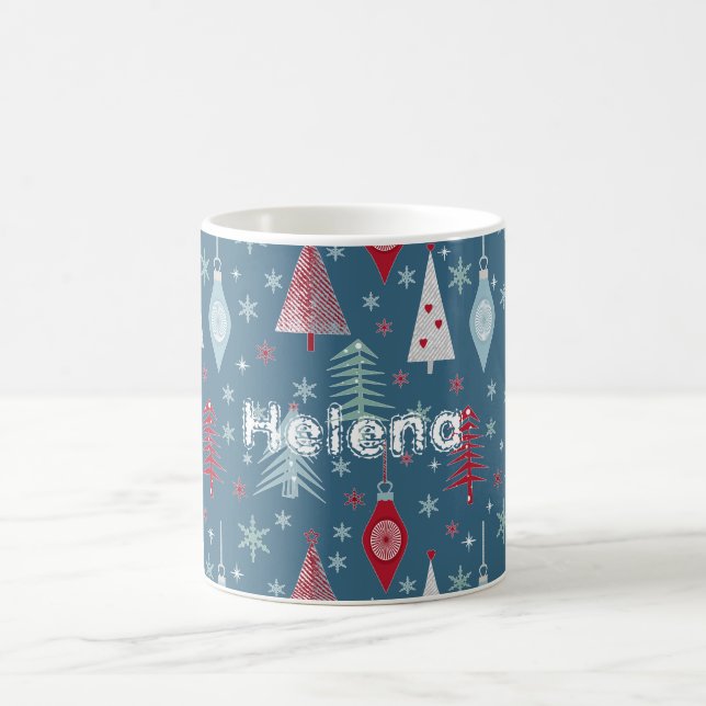 Vinterjul, mönster. kaffemugg (Center)