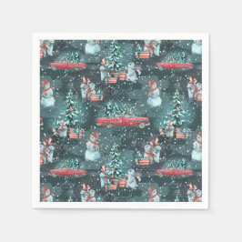 Vinterjul Mysigt Pappersservett