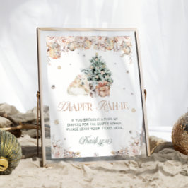 Vinterjul - Polar Bear Diaper Raffle Poster