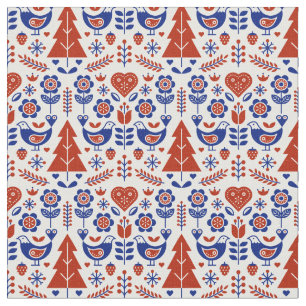 Vinterjulen Scandinavian Stil People Art Tyg