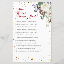 Vinterjulens Blommigt som känner Mammans bästa spe