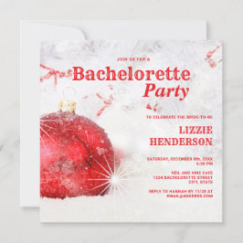 Vinterjulet Bachelorette Party Inbjudningar