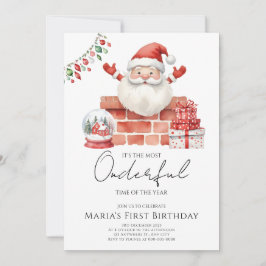 Vinterjulhuset Birthday Inbjudningar