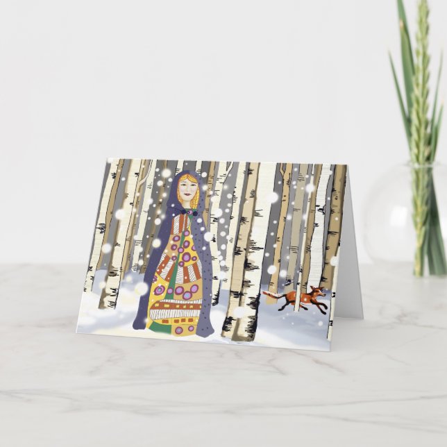 Vinterjulkort Helgkort (Framsida)