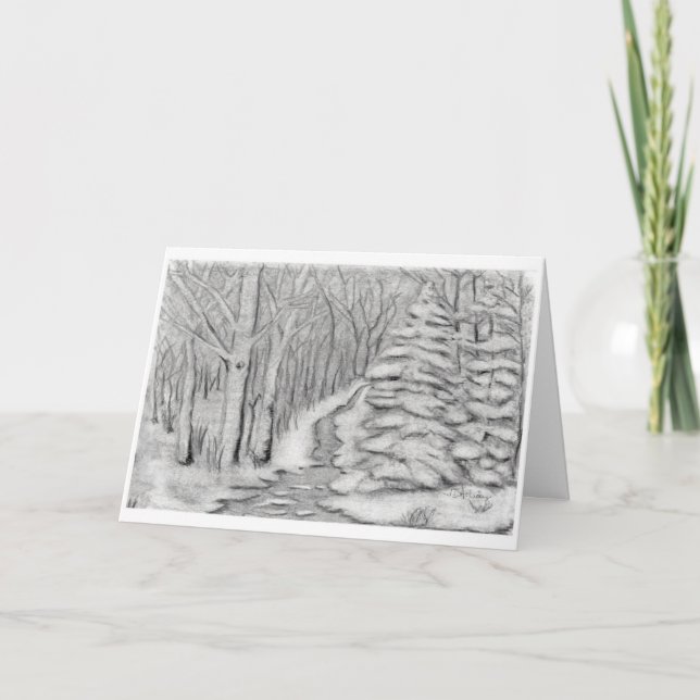 Vinterjulkort Helgkort (Framsida)