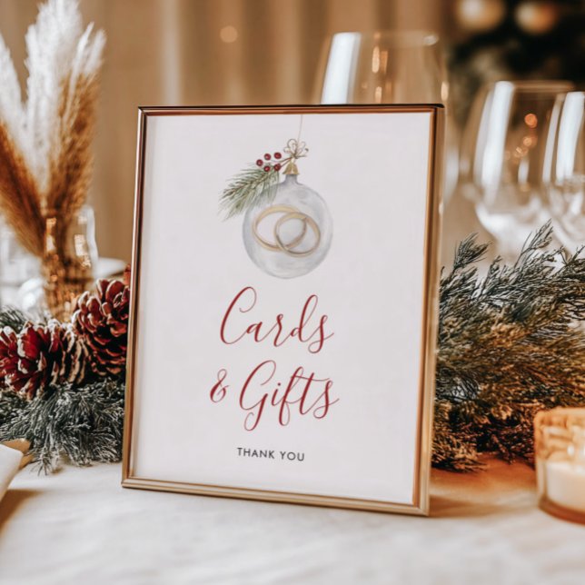 Vinterjulkort och julklappar poster (Skapare uppladdad)