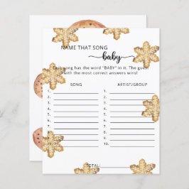 Vinterkakor - namn där sång Baby Shower Game