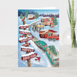 Vinterkamrar - Vintage - Retro-julkort Helgkort