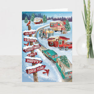 Vinterkamrar - Vintage - Retro-julkort Helgkort
