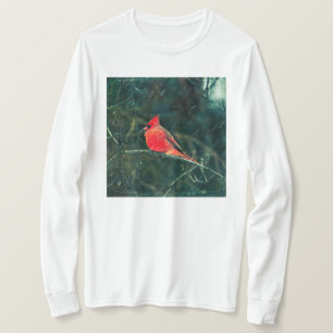 Vinterkardinal i Snowstorm - förbättrad T Shirt
