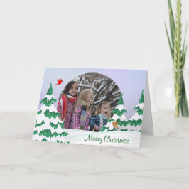 Vinterkardinaler - julhälsningar Foton Helgkort