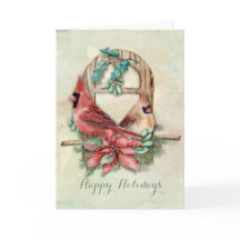 Vinterkardinaler parar med julstjärna