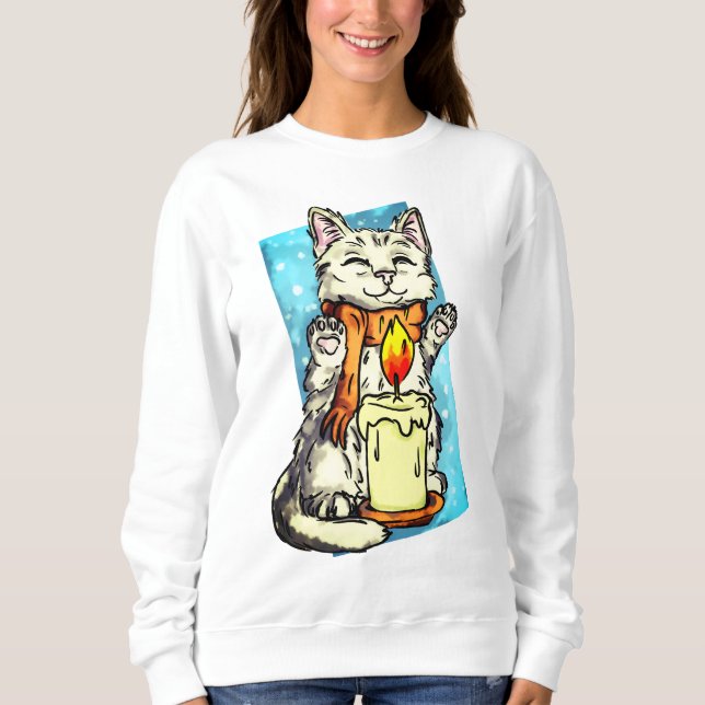 Vinterkatt T Shirt (Framsida)