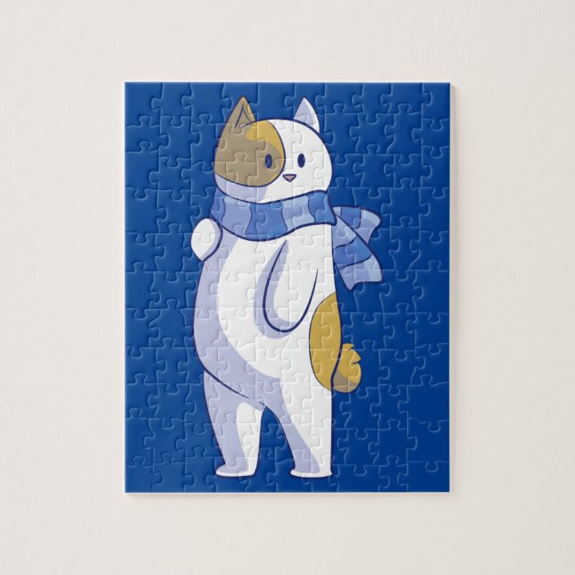 vinterkattpussel pussel (Vertikal)