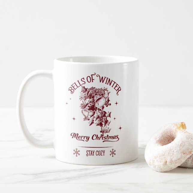 Vinterklockor Vintage jul Kaffemugg (Med munk)