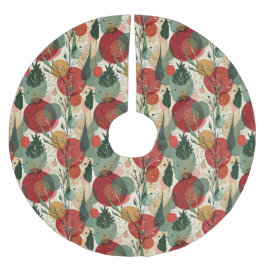 Vinterkonst/julkonst Julgransmatta Borstad Polyester