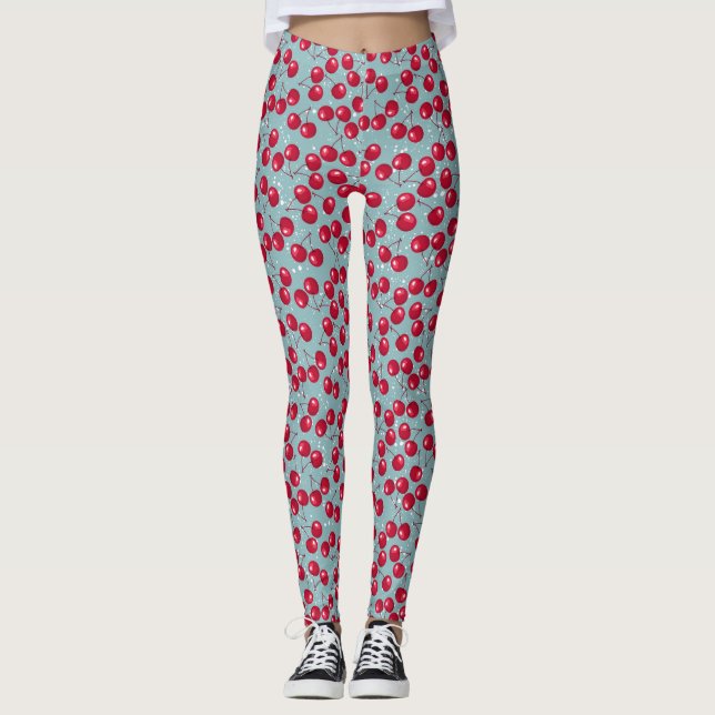 Vinterkörsbär. Leggings (Framsida)