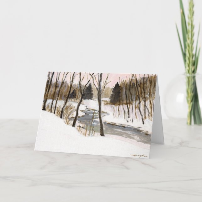 Vinterkort Bäck Helgkort (Framsida)