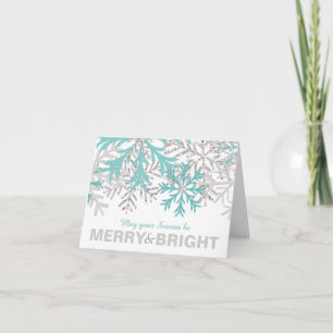 Vinterkort för blåblått Silver Helgkort