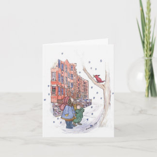 Vinterkort för Helgdag i Sång Kort