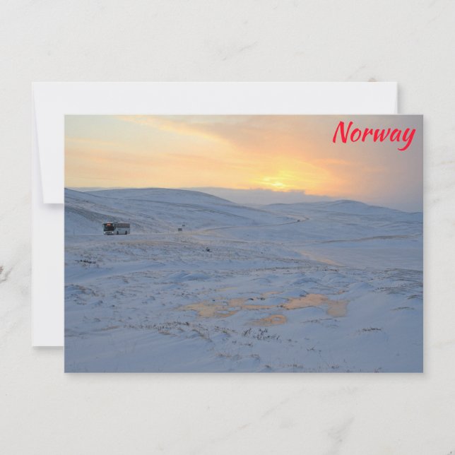 Vinterkort för norge (Framsida)