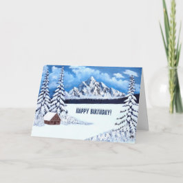 Vinterkort för  scenhälsning kort