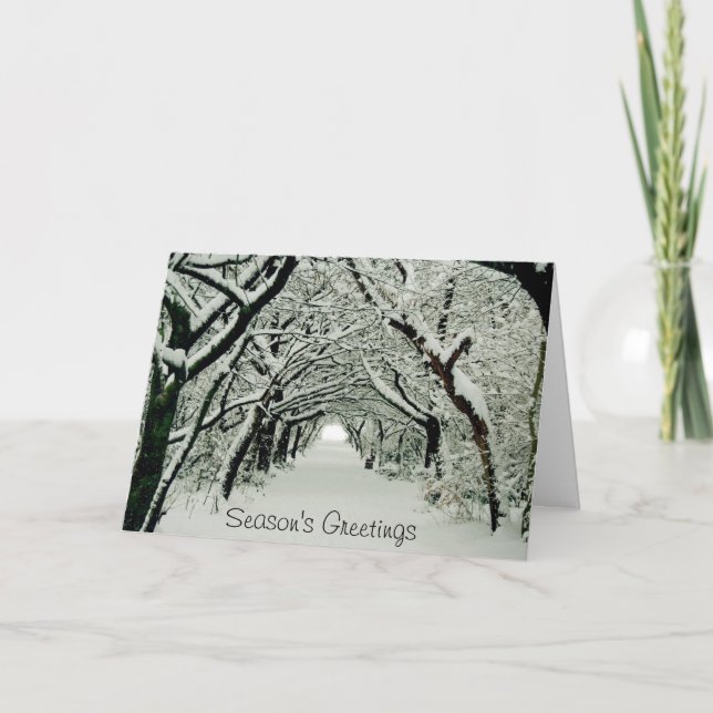 Vinterkort i Heaton Park-Helgdag Helgkort (Framsida)