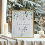Vinterkort och gåvor poster elegant<br><div class="desc">Vinterkort och gåvor i elegant poster matchande artiklar tillgängliga.</div>