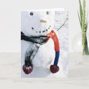 Vinterkort och Snögubbe-stämplar Helgkort