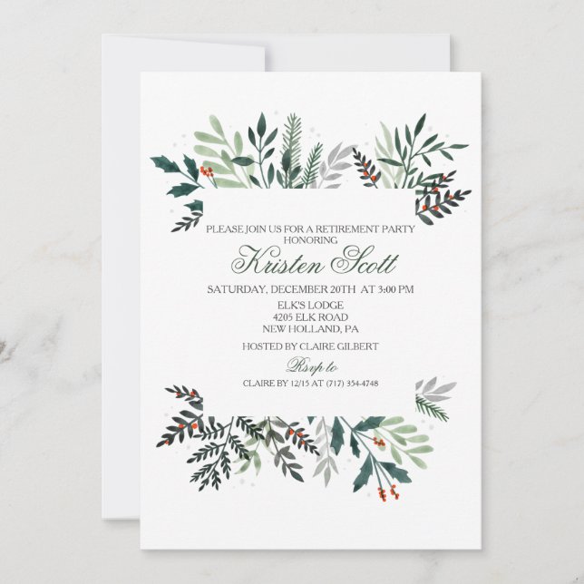 Vinterkr Inbjudningar (Framsida)