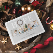 Vinterkrans HOPE Fotokollage jul