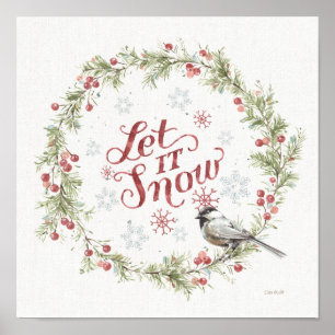 Vinterkrans - Låt det snöa Poster