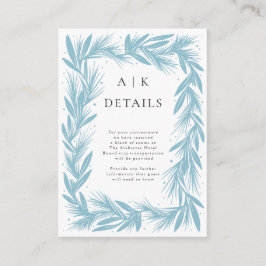 Vinterkrans Moderna Bröllopsdetaljer Tilläggskort