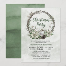 Vinterkrans Poinsettia och fågeljul