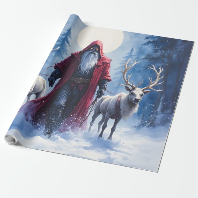 Vinterkungens ankomst.  presentpapper (Utrullad)