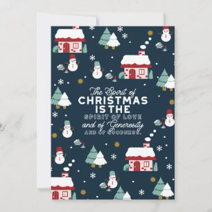 Vinterkväll By Scen med julstämning Tack Kort