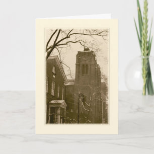 'Vinterkyrka (NYC)' Julkort - Välsignelser Helgkort